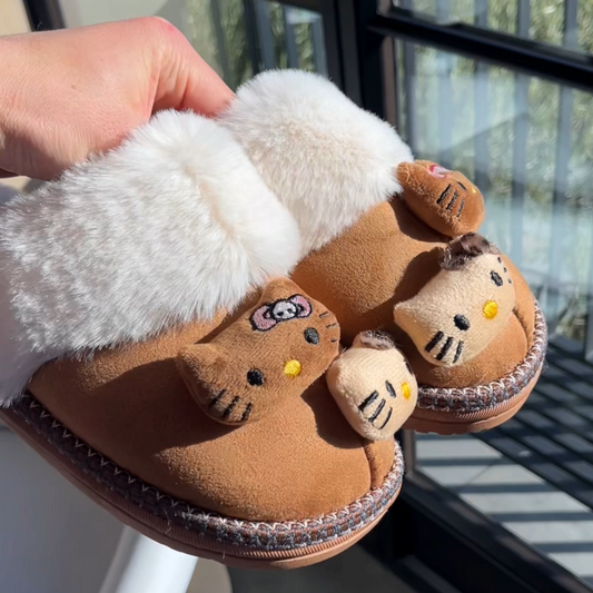 Kitty Fur Slippers